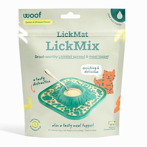 WOOF Lickmix for Lickmat Bacon &amp; Cheese