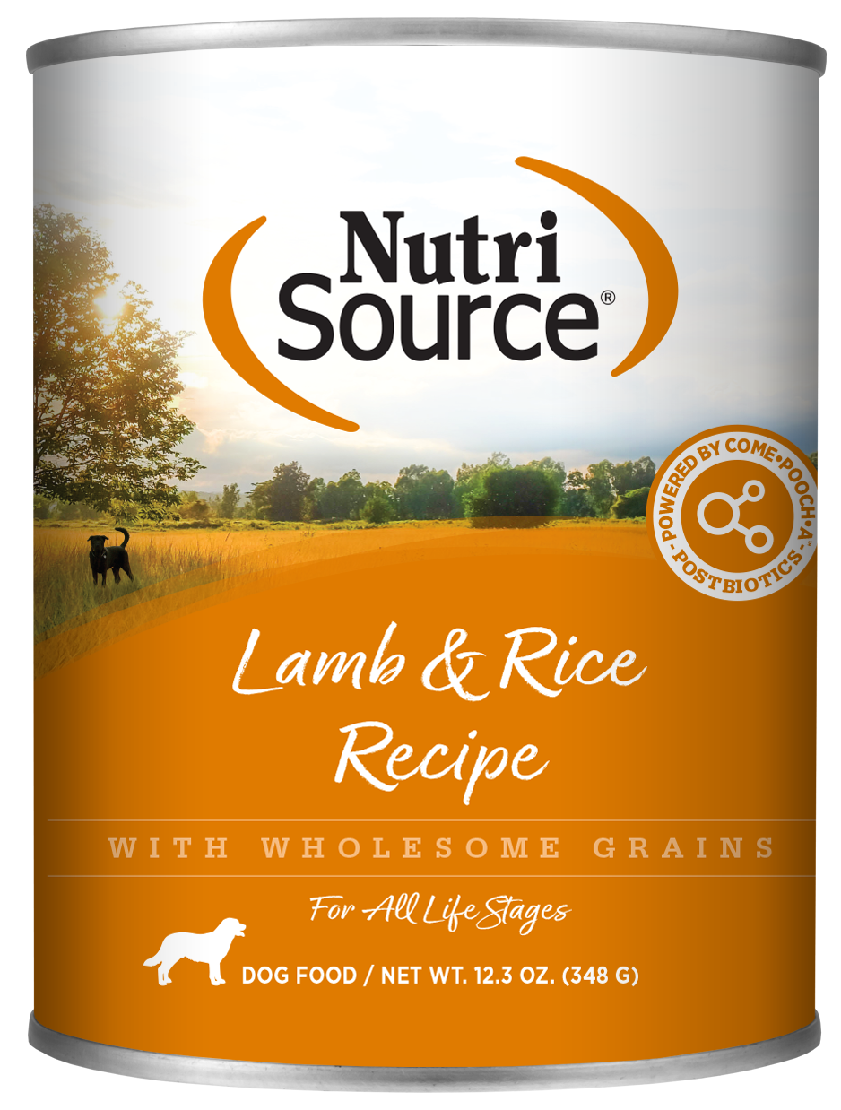 Nutrisource Dog Can Lamb &amp; Rice 12.3 oz (new)