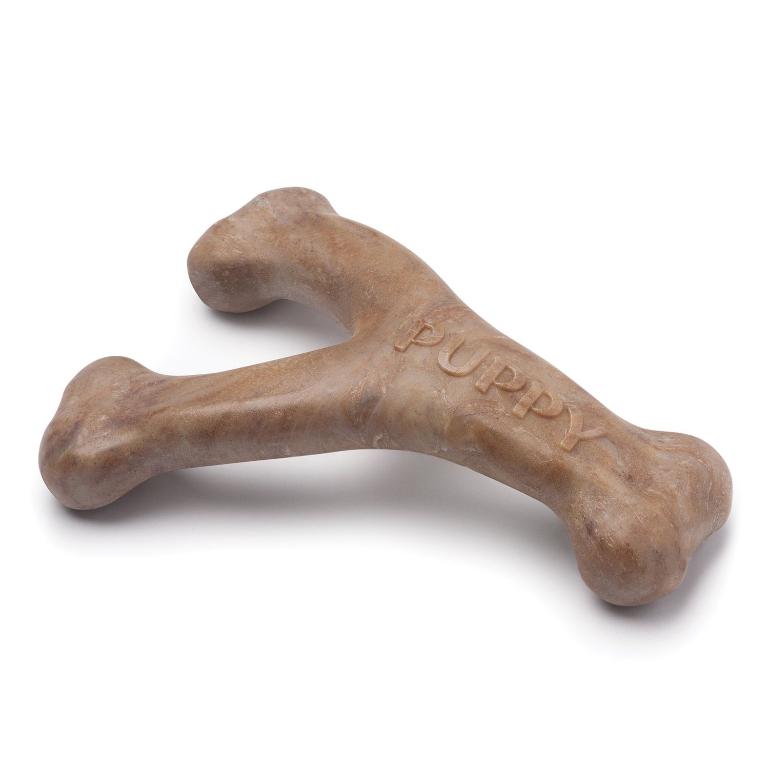 Benebone Puppy Bacon Wishbone/Rubber Bone 2 pk