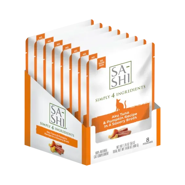 SA-SHI Tuna &amp; Pumpkin In Broth Cat Pouch 1.76 oz