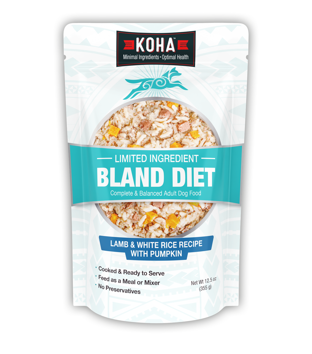 Koha Bland Diet Lamb &amp; Rice Pouch 12.5 oz