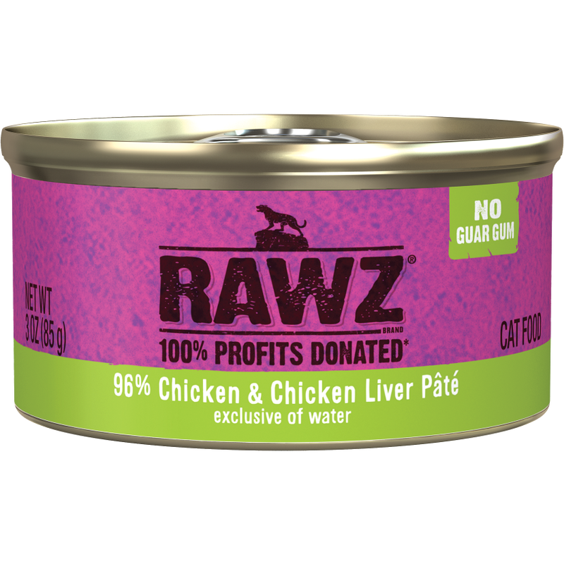 Rawz Cat Can Chicken &amp; Liver Pate 3 oz