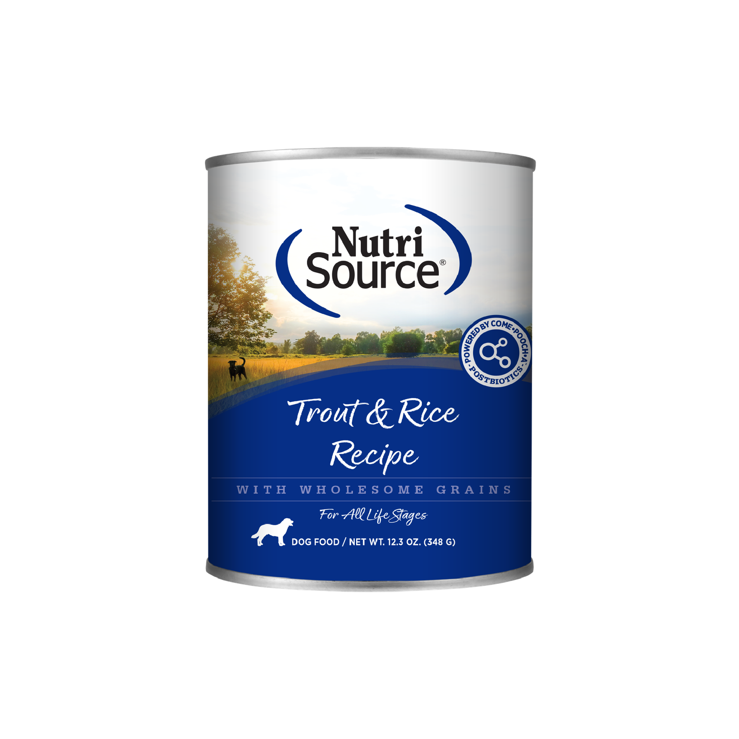 Nutrisource Dog Can Trout &amp; Rice 12.3 oz (new)