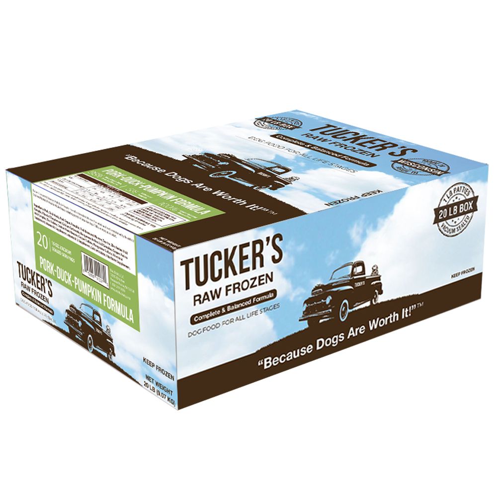 Tucker’s Frozen Raw Pork-Duck-Pumpkin 20 lb