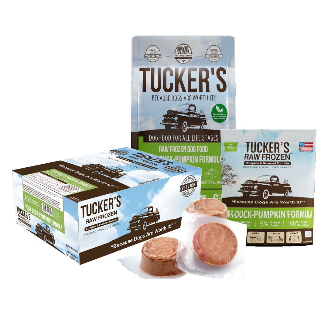 Tucker’s Frozen Raw Pork-Duck-Pumpkin 20 lb