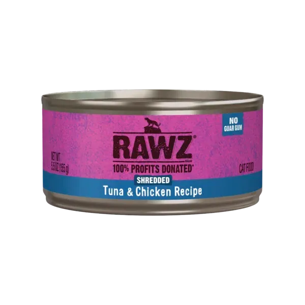 Rawz Cat Can Shredded Tuna &amp; Chicken 3 oz