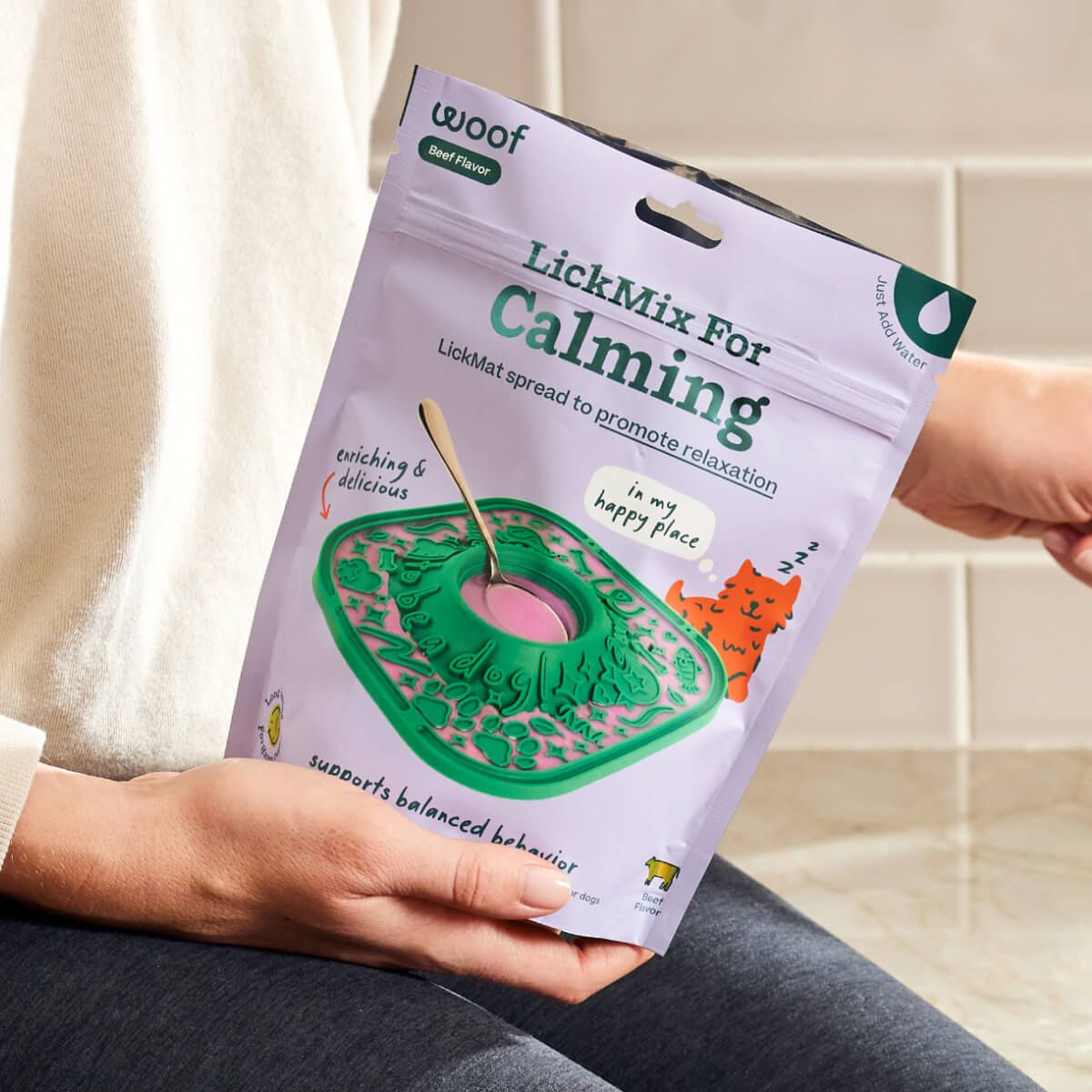 WOOF Lickmix for Lickmat Beef Calming