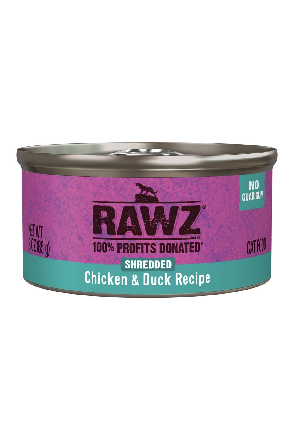 Rawz Cat Can Shredded Chicken &amp; Duck 3 oz
