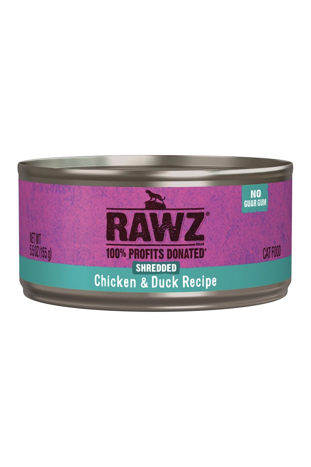 Rawz Cat Can Shredded Chicken &amp; Duck 3 oz