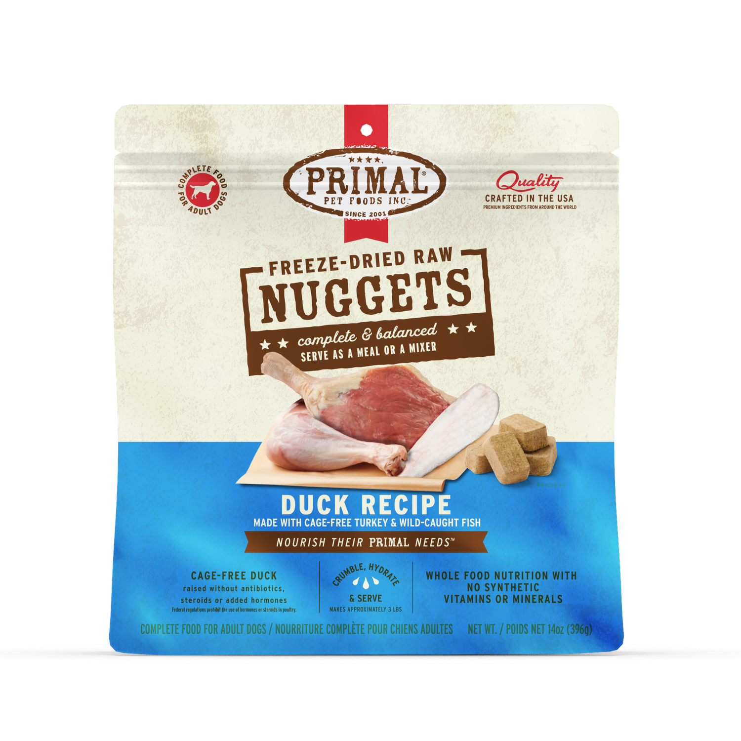 Primal Freeze Dried Canine Duck/Turkey/Fish 5.5 oz