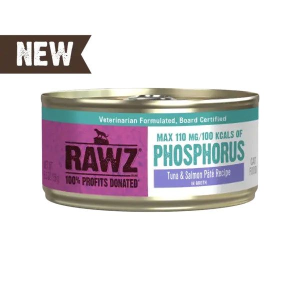Rawz Cat Can Low Phos Tuna &amp; Salmon Pate 5.5 oz