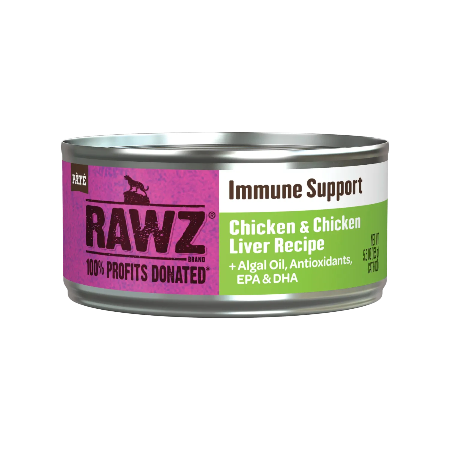Rawz Cat Can Immune Chicken &amp; Chicken Liver Pate 5.5 oz