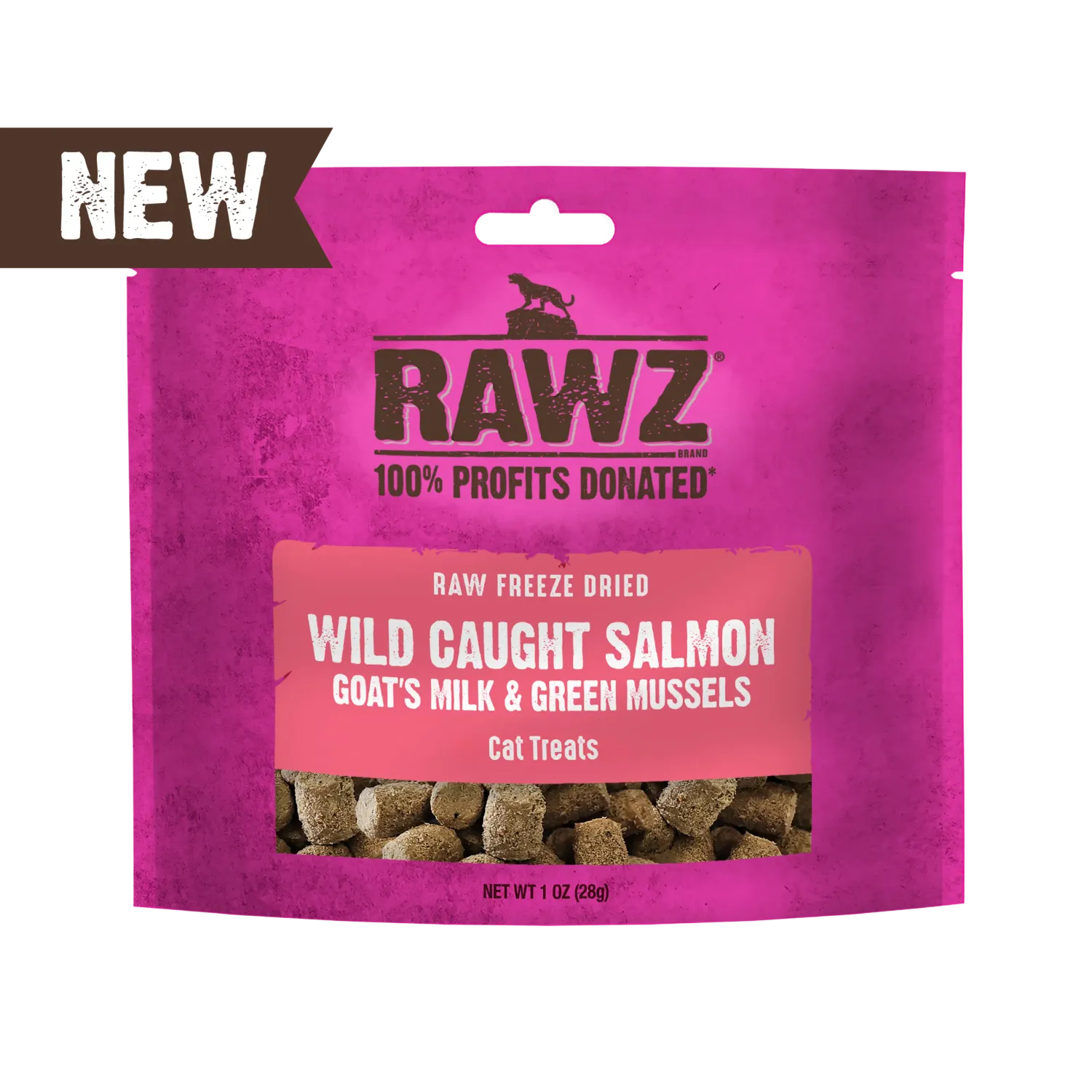 Rawz Cat FD Salmon &amp; Goat’s Milk Treat 1 oz