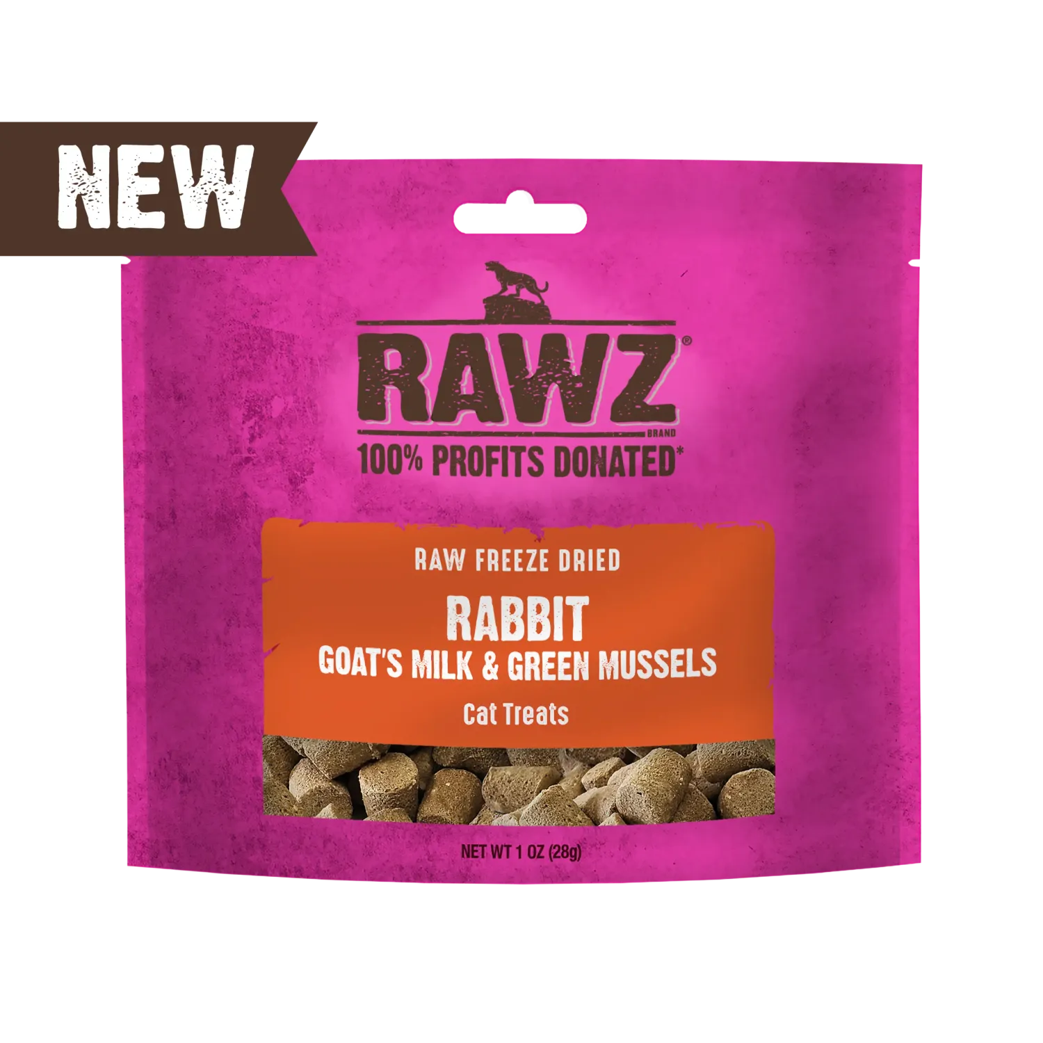 Rawz Cat FD Rabbit &amp; Goat’s Milk Treat 1 oz