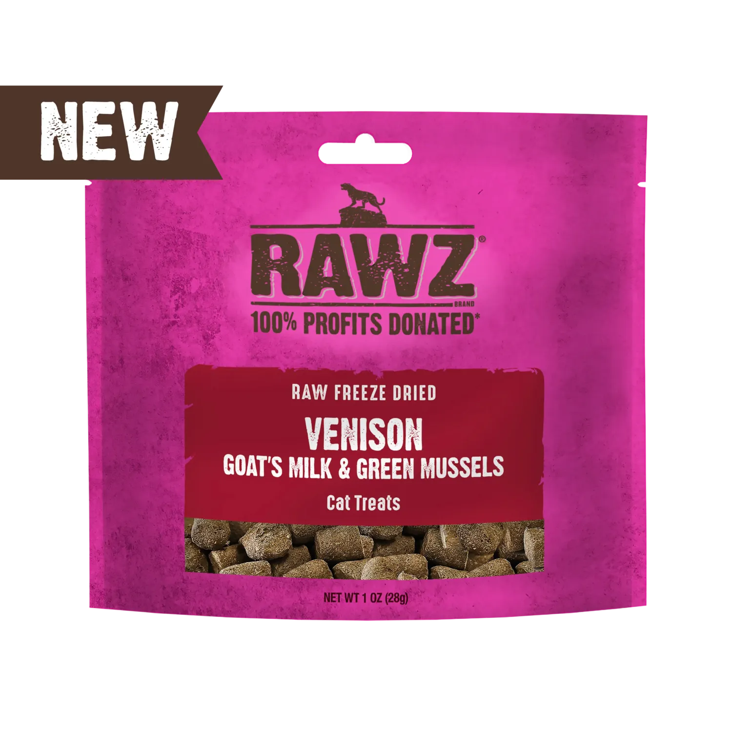 Rawz Cat FD Venison &amp; Goat’s Milk Treat 1 oz