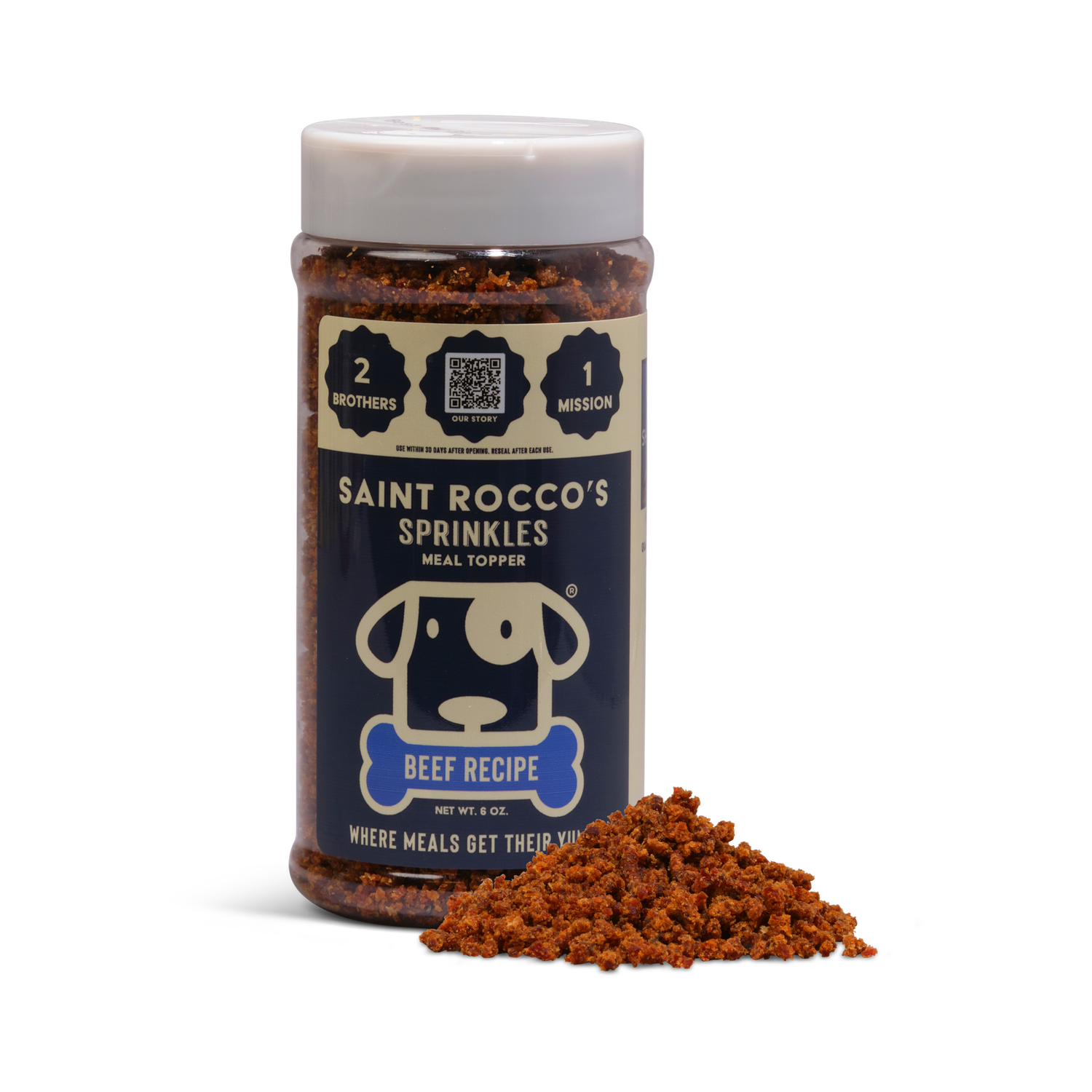 Saint Rocco’s Beef Sprinkles Meal Topper 6 oz.