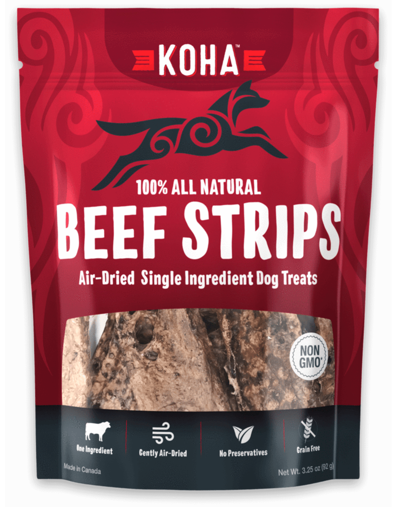 Koha Beef Strips Treat 3.25 oz