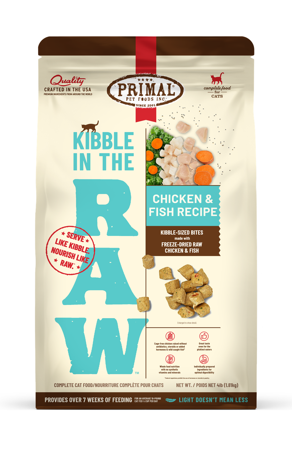 Primal Cat Kibble In The Raw