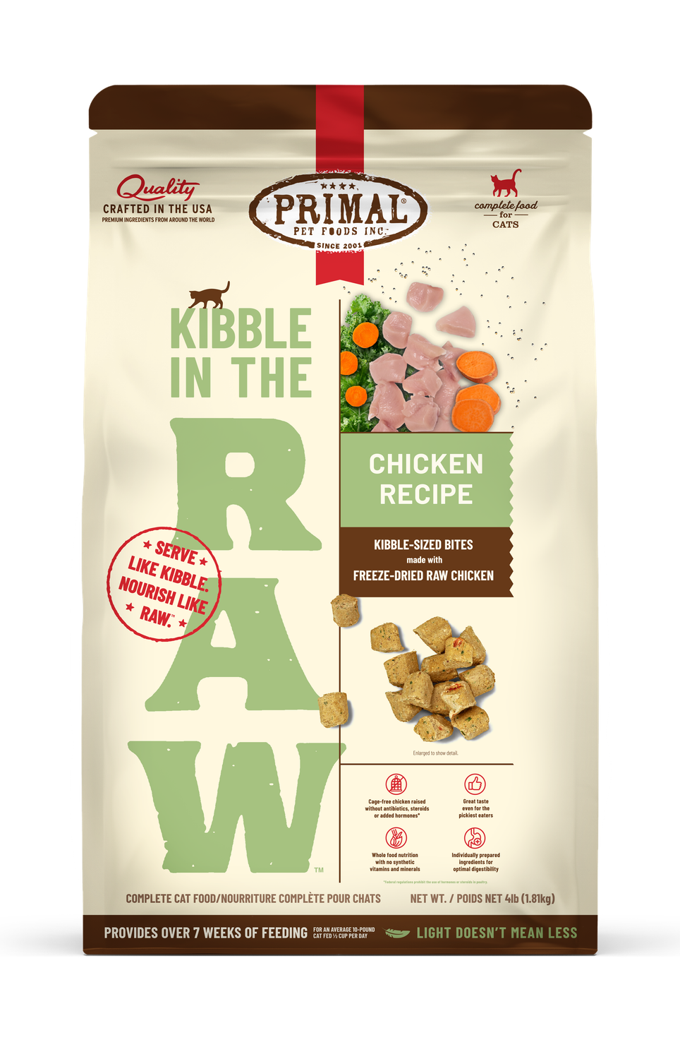 Primal Cat Kibble In The Raw