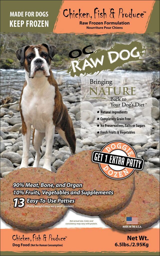 OC Raw FD Chicken-Fish &amp; Produce Dog Food