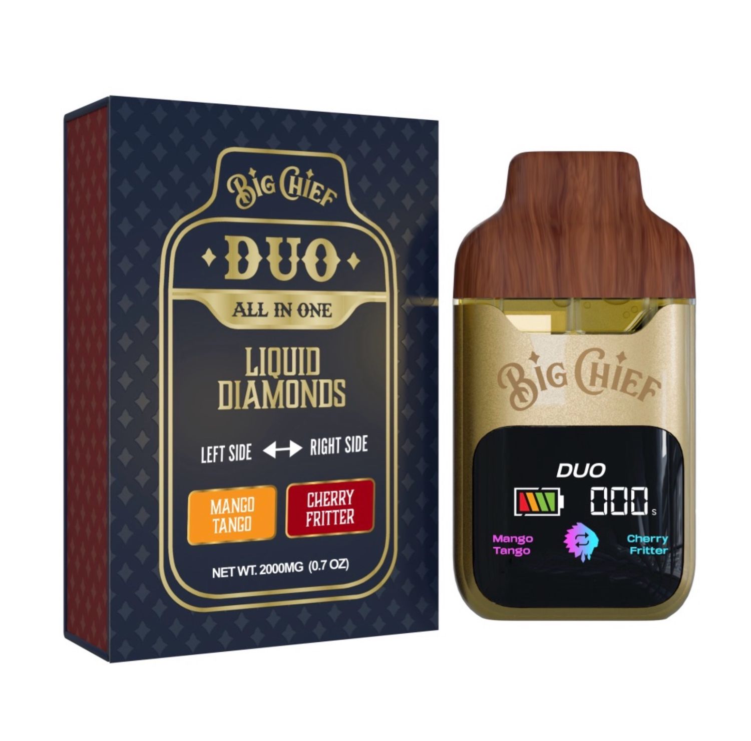 Big Chief Liquid Diamond Duo Disposable 2G