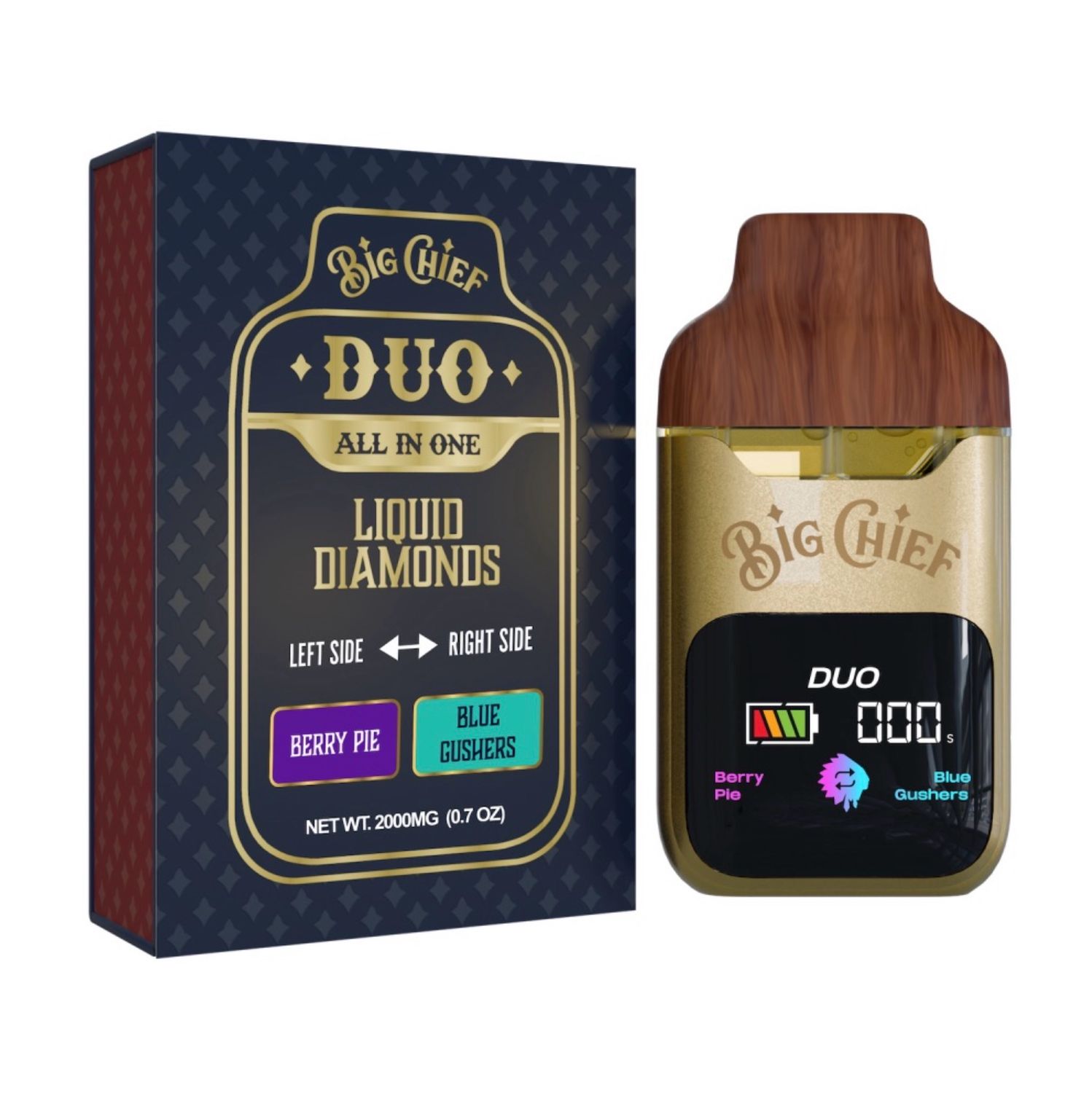 Big Chief Liquid Diamond Duo Disposable 2G