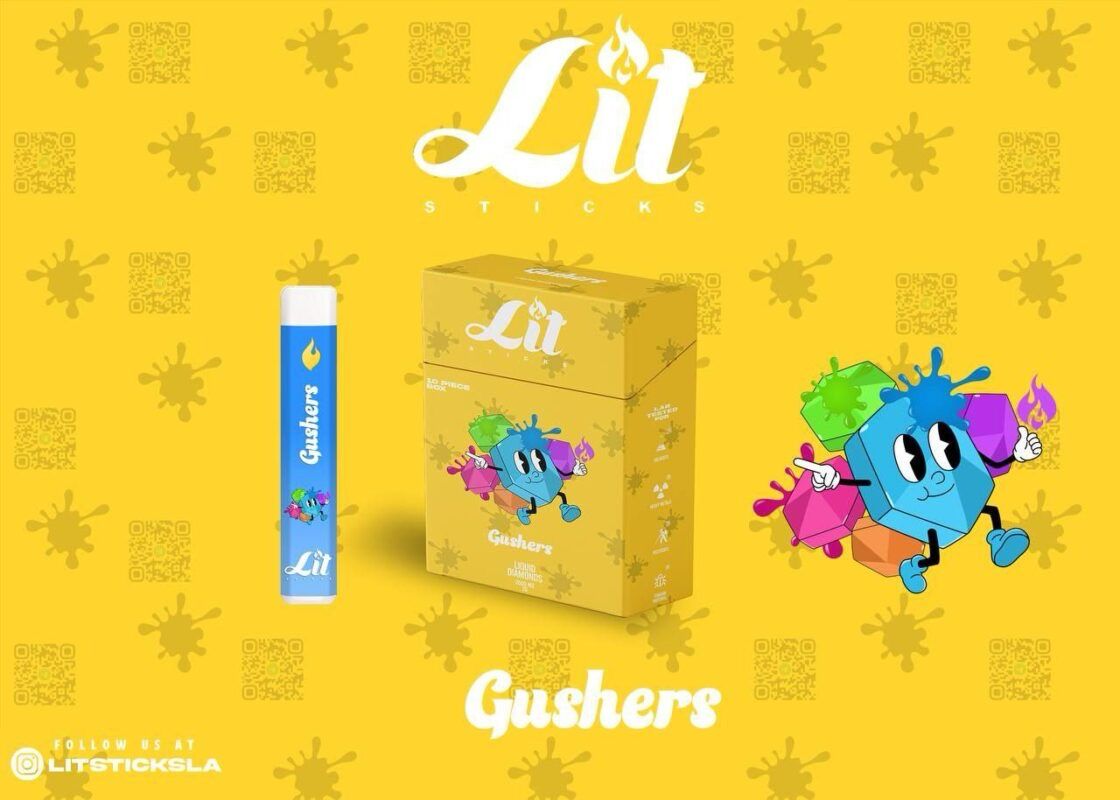 LIT STICKS DISPOSABLE - GUSHERS