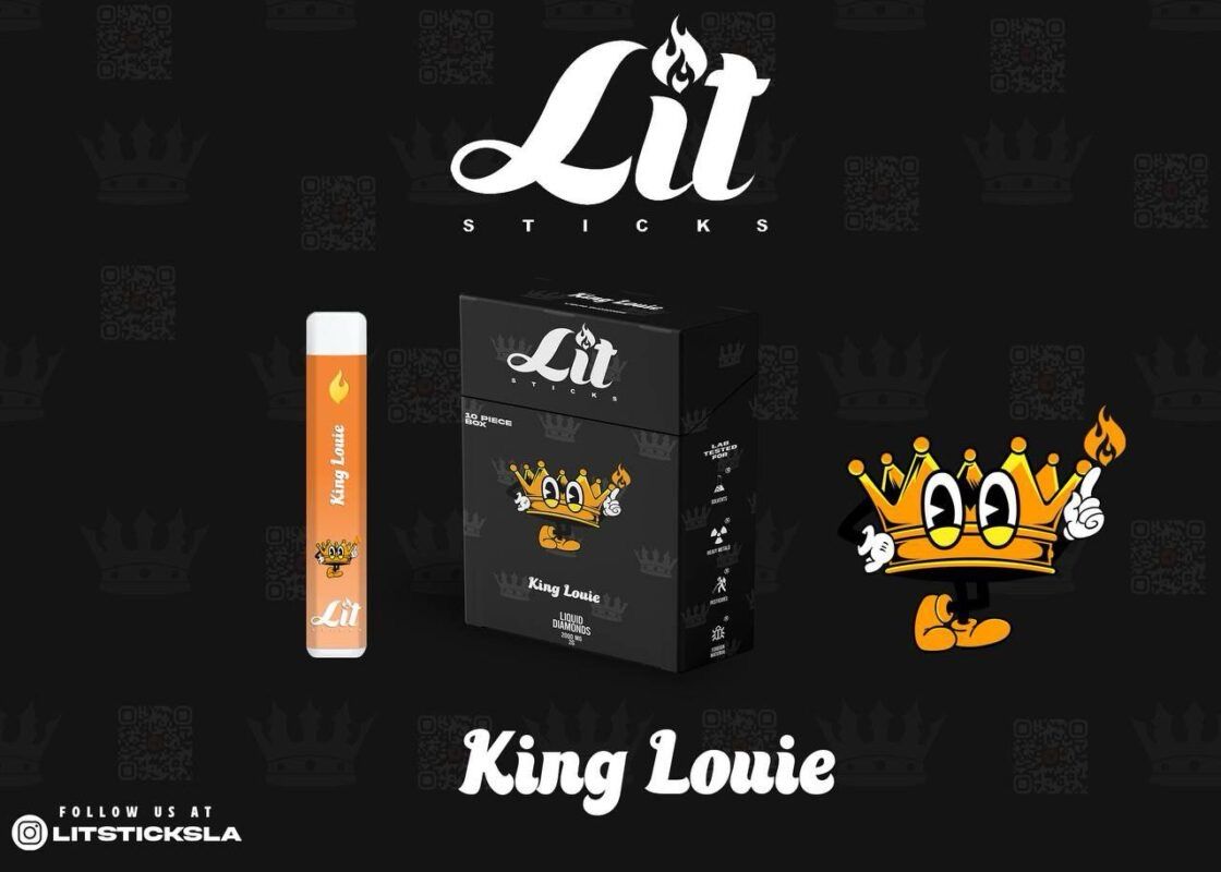 LIT STICKS DISPOSABLE - KING LOUIS