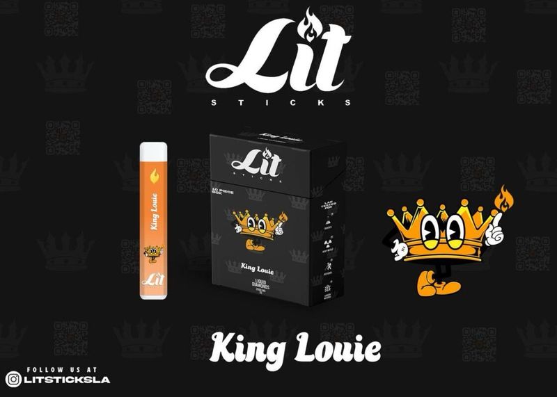 LIT STICKS DISPOSABLE - KING LOUIS