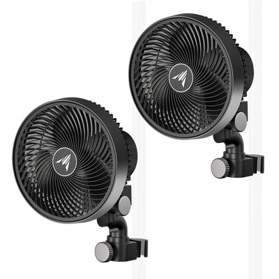AC Infinity Cloudray S6 2-Pack, Gen 2 Grow Tent Clip Fan 6" with Redesigned Long-Life EC Motor