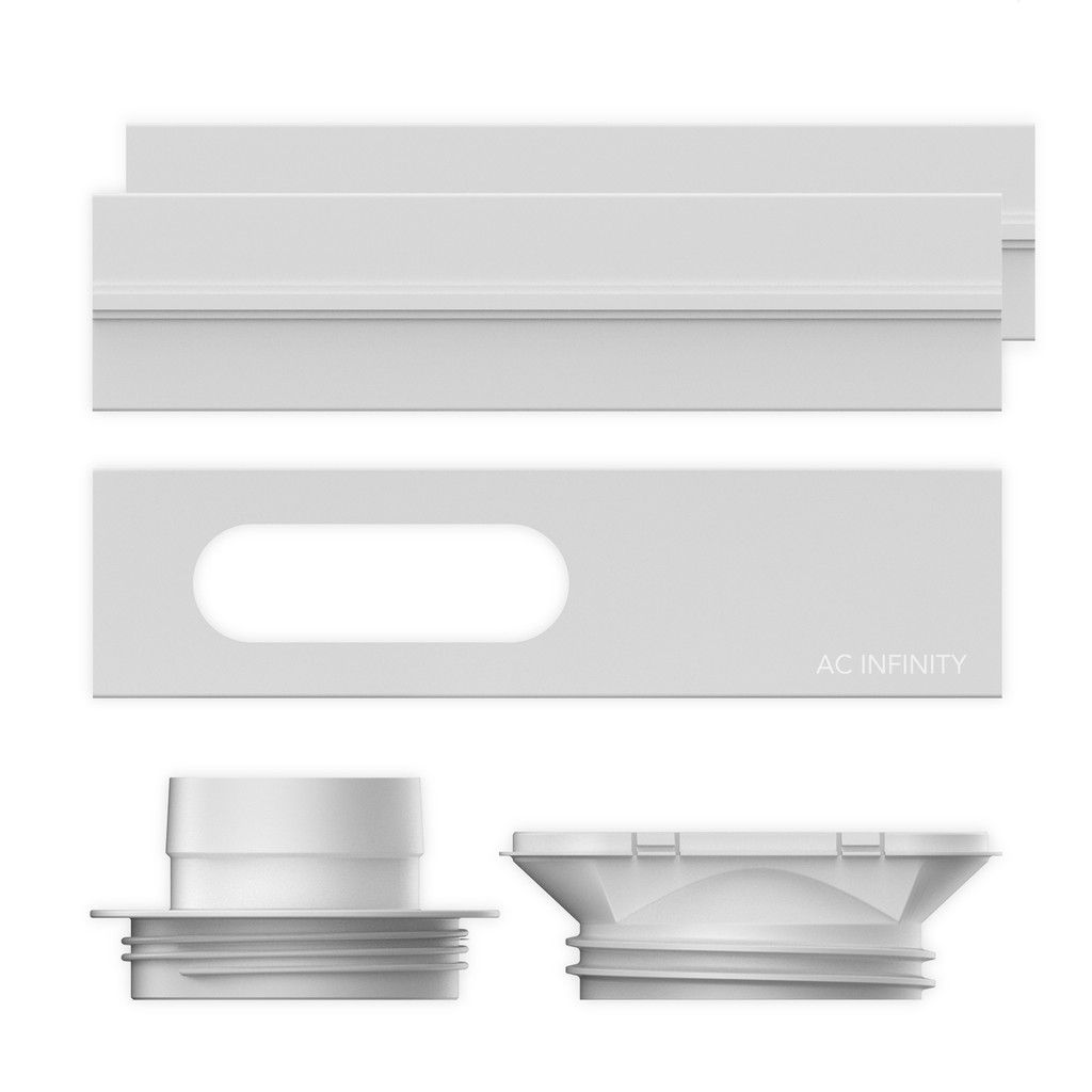 AC Infinity Window Duct Kit Vent Port for 4" and 6" Inline Fans Vent Kit