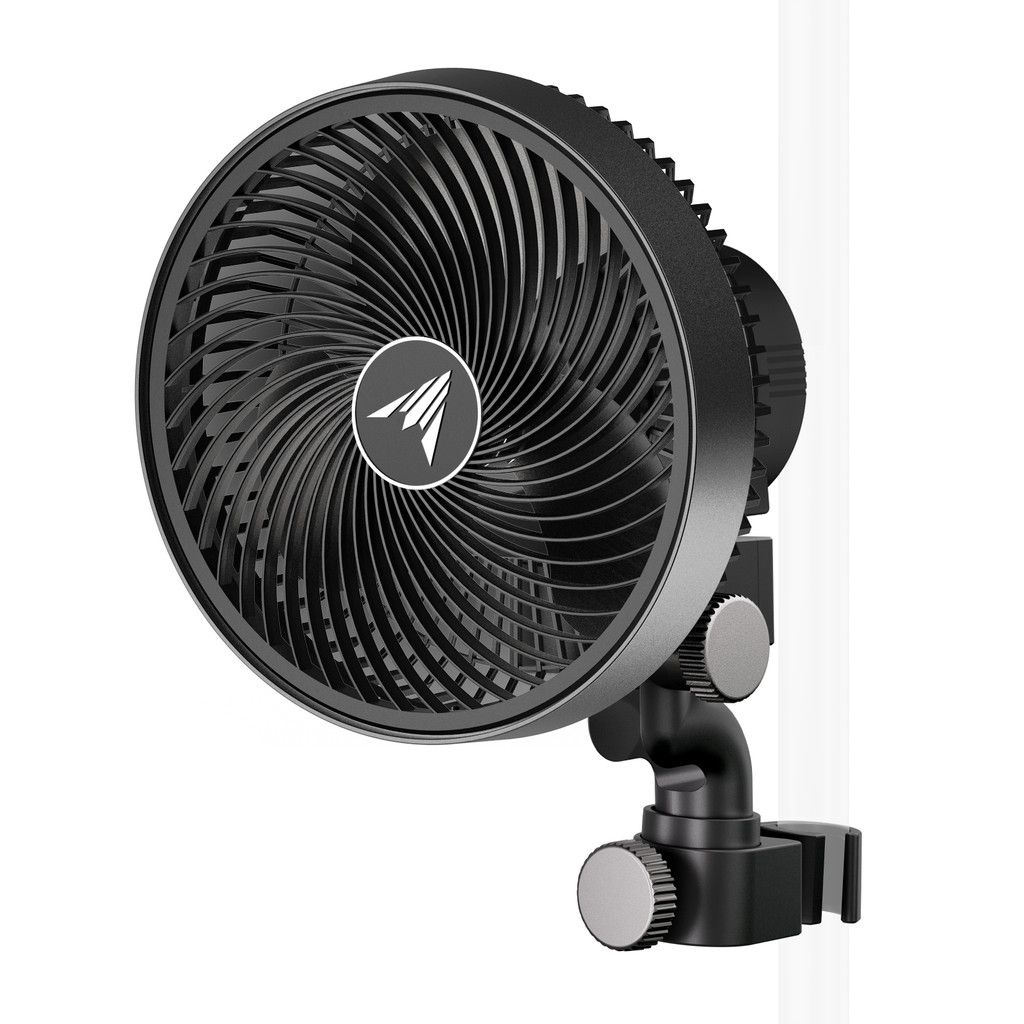 CLOUDRAY A6, GROW TENT CLIP FAN 6" WITH 10 SPEEDS, EC-MOTOR, MANUAL SWIVEL