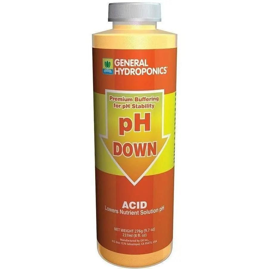 General Hydroponics PH Down, Size: 1 Pint
