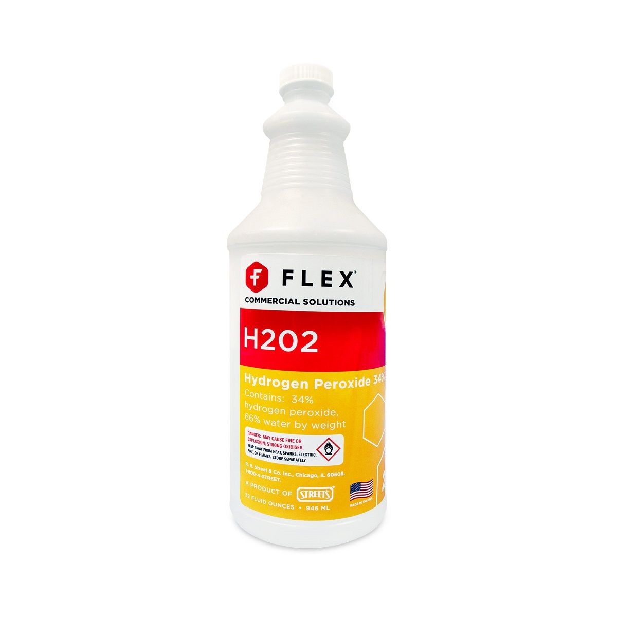 Flex H2O2 34% Peroxide - 1 Quart