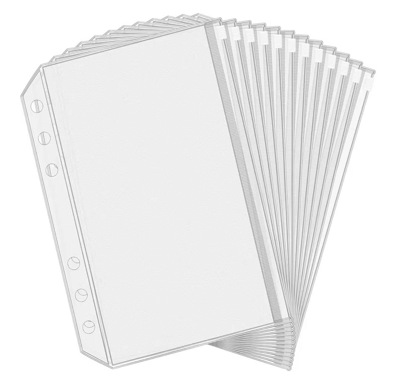 Blank A5 Zip Envelopes (5 pack)