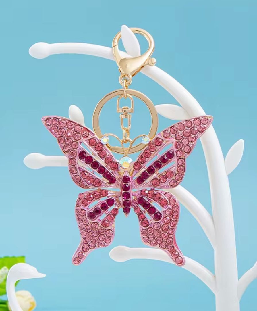 Crystal Butterfly Charm