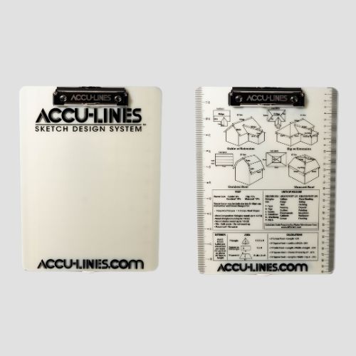Double Clip Accu-Lines FlipBoard w CAD-MAT Double Clip Accu-Lines FlipBoard w CAD-MAT