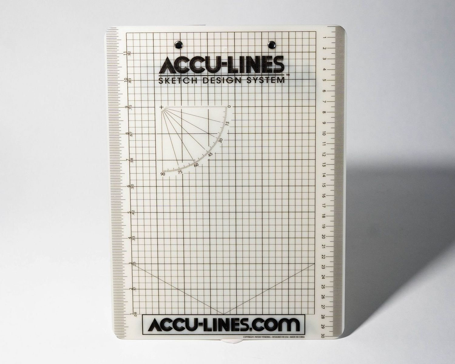 Single Clip Accu-Lines FlipBoard w CAD-MAT Single Clip Accu-Lines FlipBoard w CAD-MAT