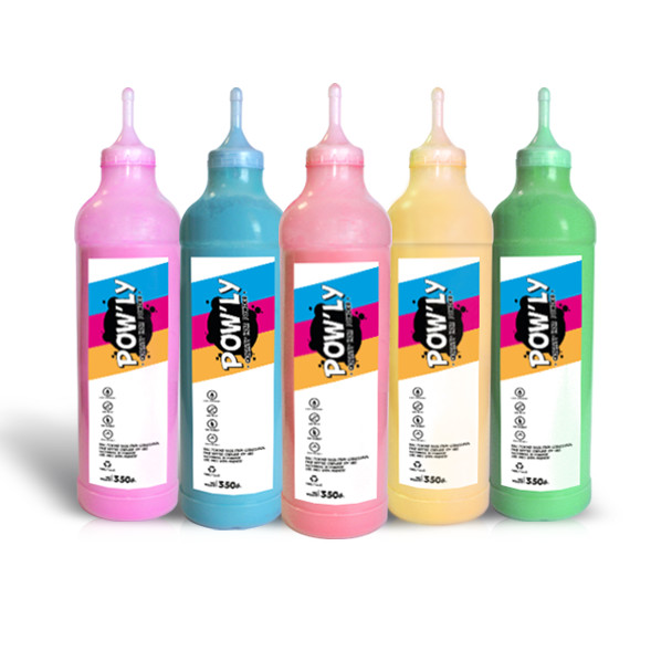 5 Squeeze Bottles POWLY 350g