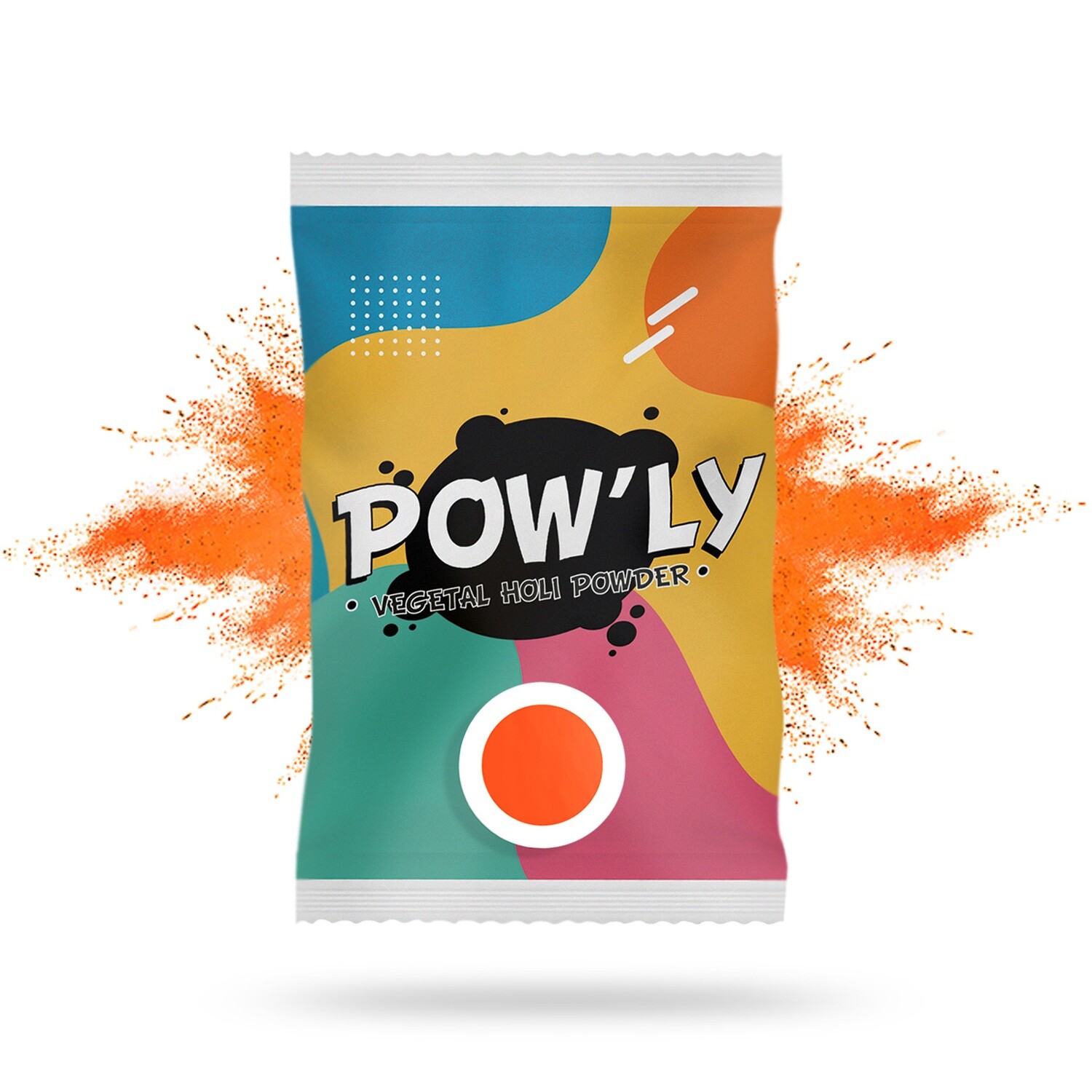 10 sachets ORANGE poudre colorée POW&#39;LY - 70g