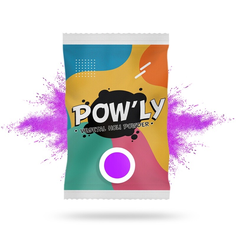10 sachets VIOLET poudre colorée POW&#39;LY - 70g