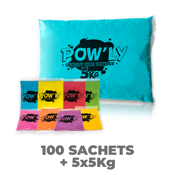 Pack course colorée pour 100 personnes