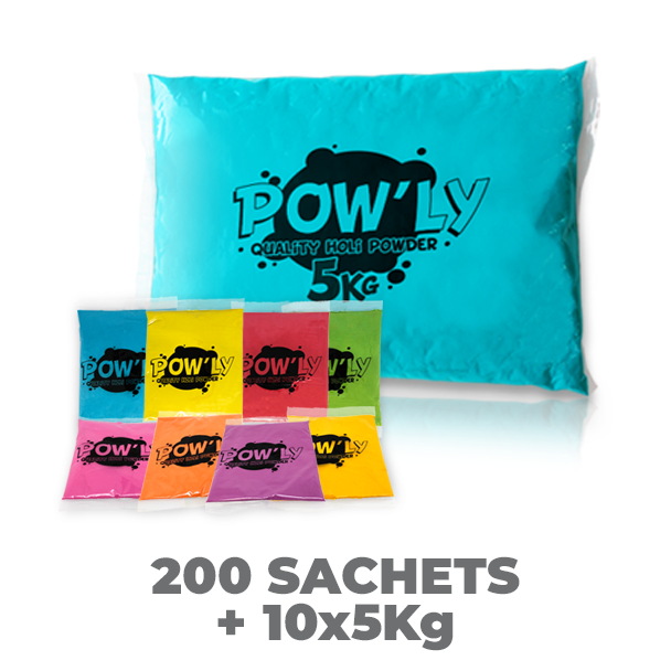 Pack course colorée pour 200 personnes