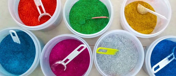 10 sachets de poudre &quot;glitter&quot; 70g