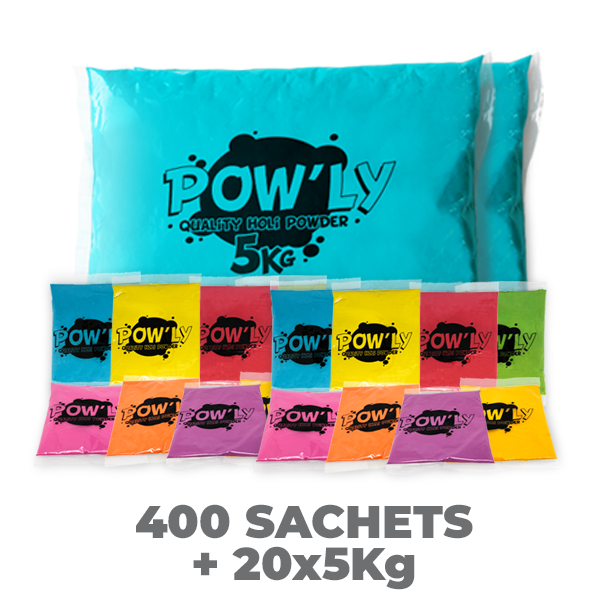 Pack course colorée pour 400 personnes - 5 ZONES