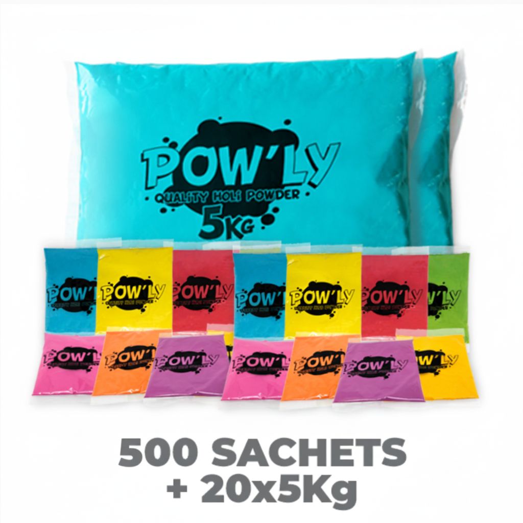 Pack course colorée pour 500 personnes - 4 ZONES