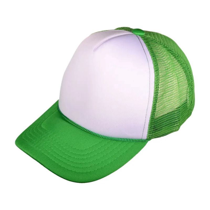 Custom Trucker Hat - White/Kelly Green