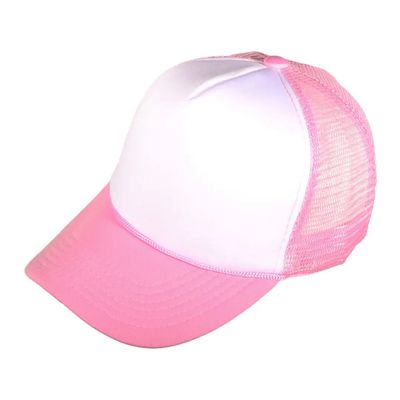 Custom Trucker Hat - White/Pink