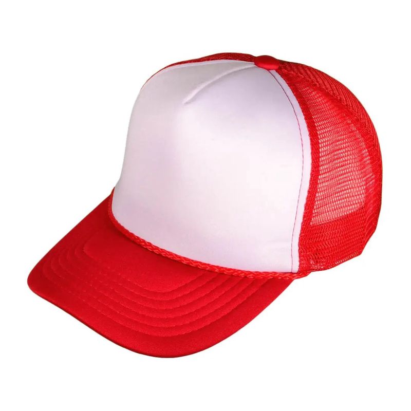 Custom Trucker Hat - White/Red