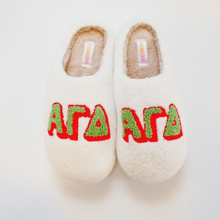 Alpha Gamma Delta Sorority Slipper Set